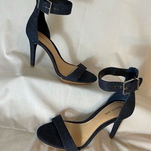 Gianni Bini Denim Strap Heels